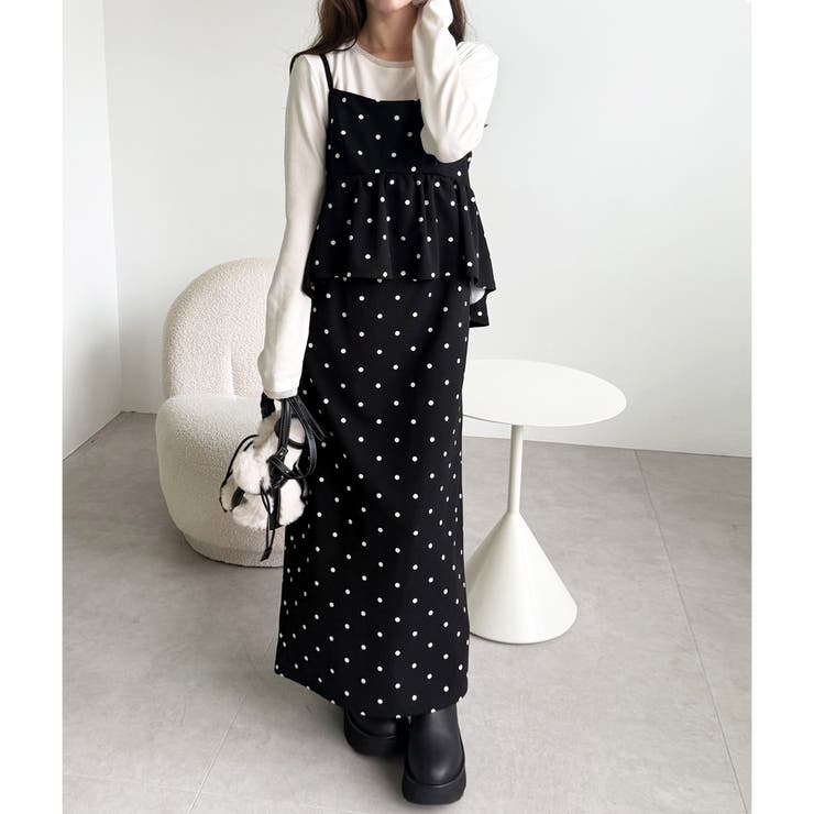 楽ちん！ペプラムキャミワンピース | GeeRA | 詳細画像27 