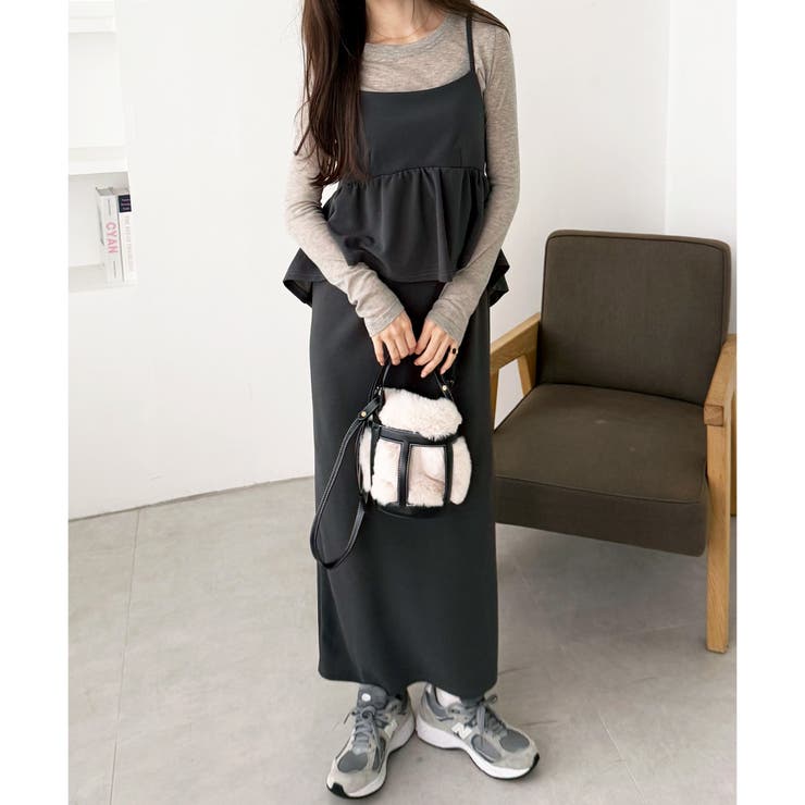 楽ちん！ペプラムキャミワンピース | GeeRA | 詳細画像45 