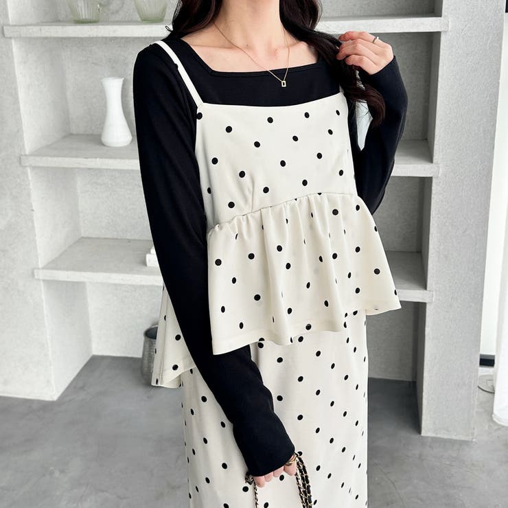 楽ちん！ペプラムキャミワンピース | GeeRA | 詳細画像47 