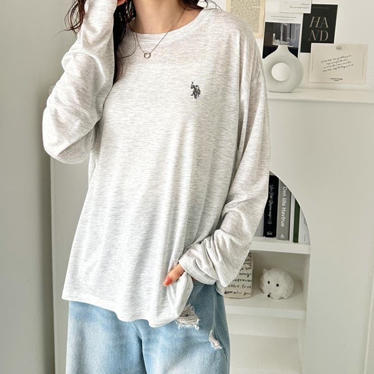 U．S． POLO ASSN．】スラブシアーロンT [品番