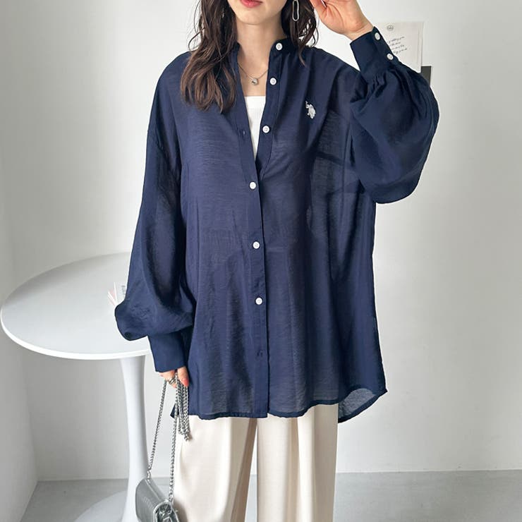 【Ｕ．Ｓ． ＰＯＬＯ ＡＳＳＮ．】バンドカラーシアーシャツ | GeeRA | 詳細画像15 