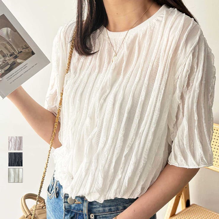 フリルカットソーシアーＴシャツ | GeeRA | 詳細画像1 