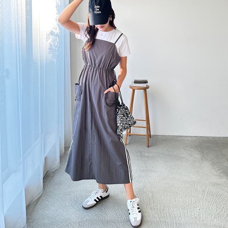 【FIRST MOOD】サイドラインドロストキャミワンピース | GeeRA | 詳細画像8 