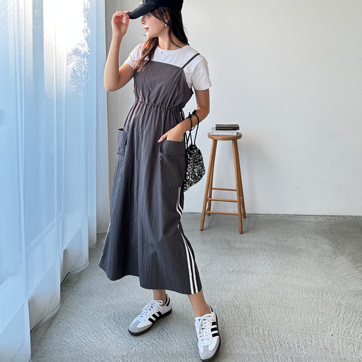 【FIRST MOOD】サイドラインドロストキャミワンピース | GeeRA | 詳細画像9 