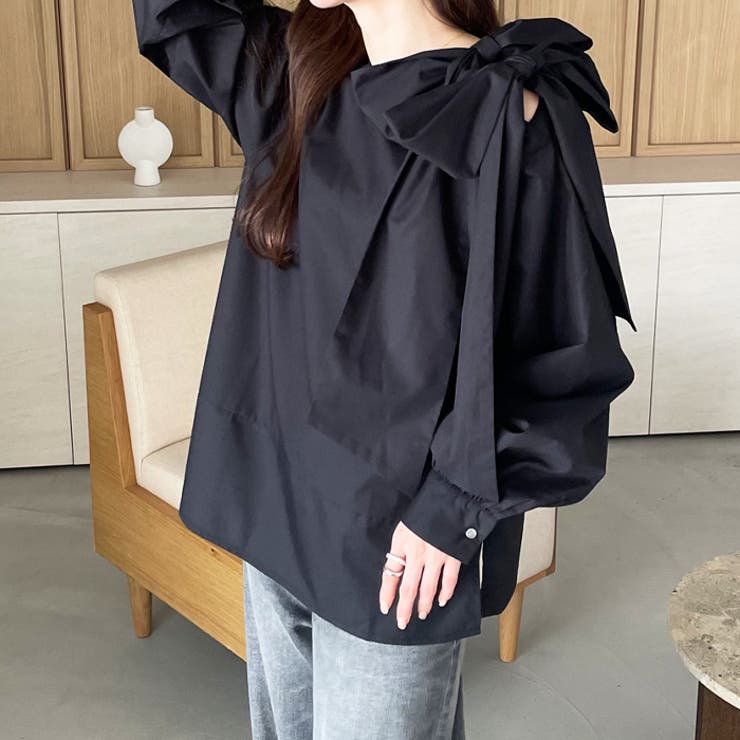 【YOUING.】ショルダーリボンブラウス | GeeRA | 詳細画像15 