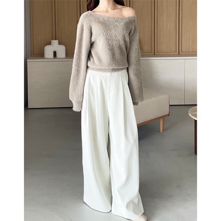 【売れ筋】 YOUING.】2wayフェザーヤーンニット[品番：GERW0010876 その他