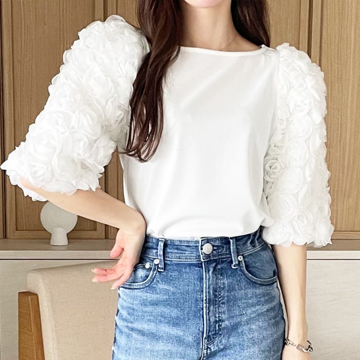 【YOUING.】フラワーモチーフトップス | GeeRA | 詳細画像2 