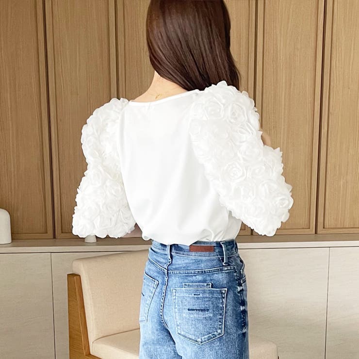 【YOUING.】フラワーモチーフトップス | GeeRA | 詳細画像5 