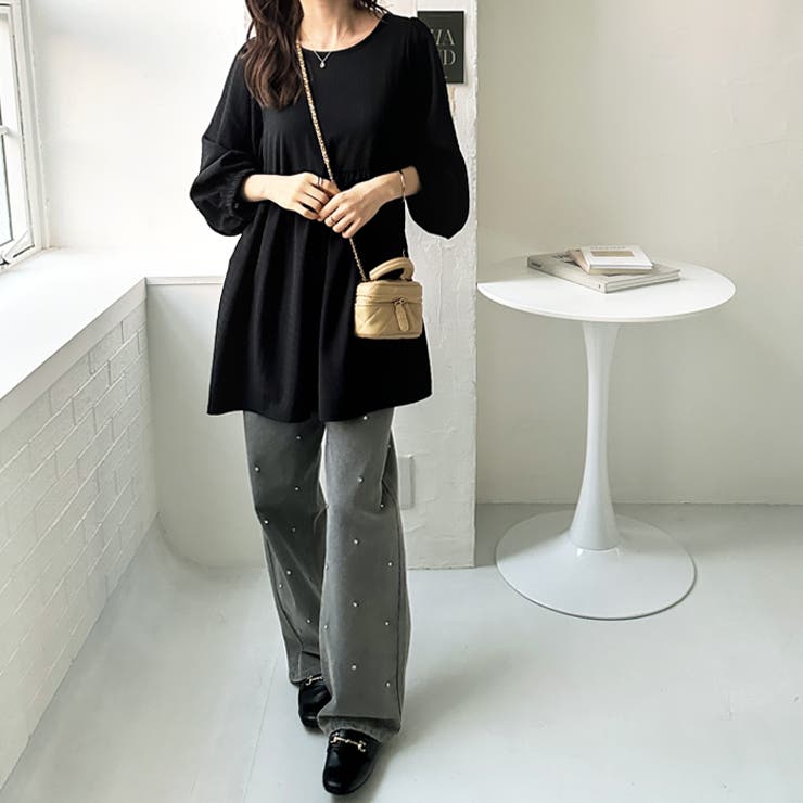 前後２ＷＡＹリボンペプラムチュニックブラウス | GeeRA | 詳細画像17 