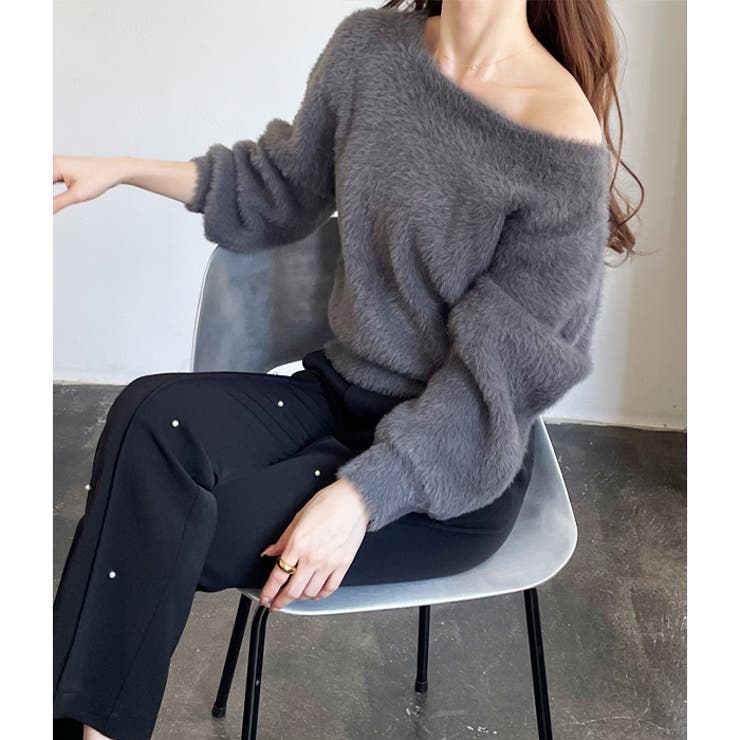 【YOUING.】パールデザインフレアーパンツ | GeeRA | 詳細画像14 