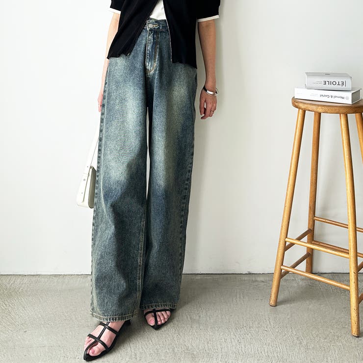GeeRA｜ハイウエストストレートデニム | Rakuten Fashion(楽天