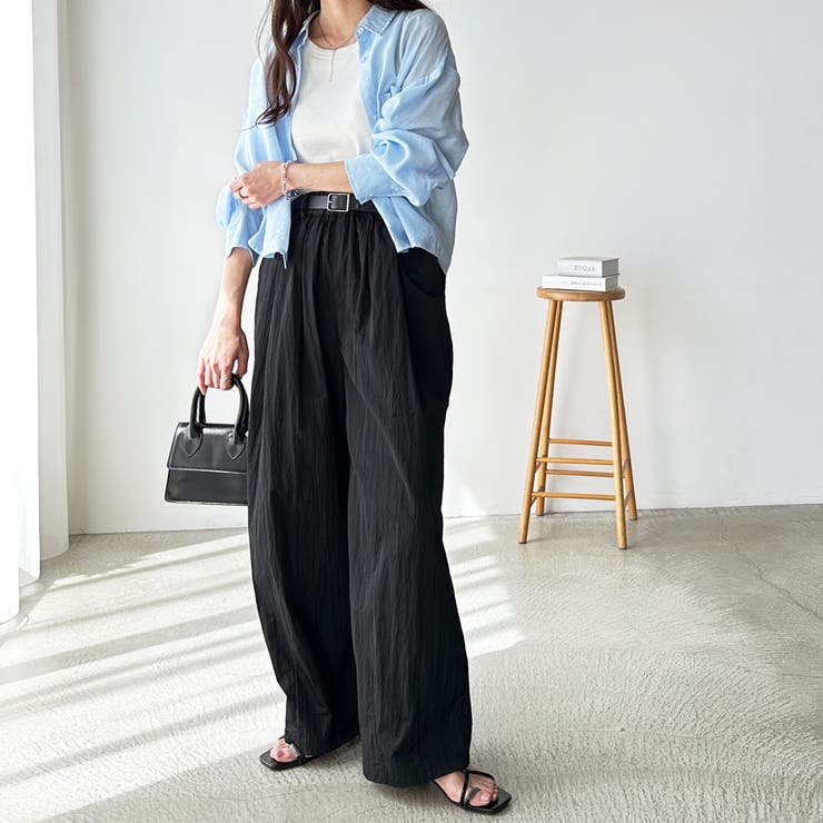 さらとろ素材が嬉しい！ダブルタックワイドイージーパンツ | GeeRA | 詳細画像12 