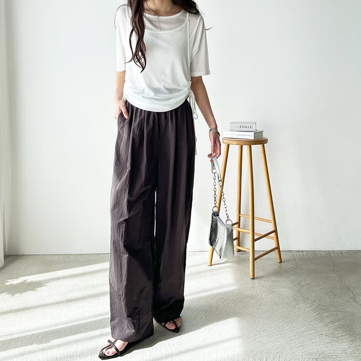 さらとろ素材が嬉しい！ダブルタックワイドイージーパンツ | GeeRA | 詳細画像33 