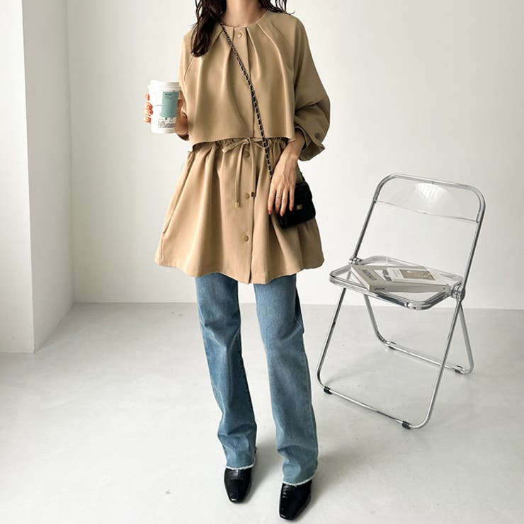 ケープデザインミドル丈トレンチコート | GeeRA | 詳細画像26 