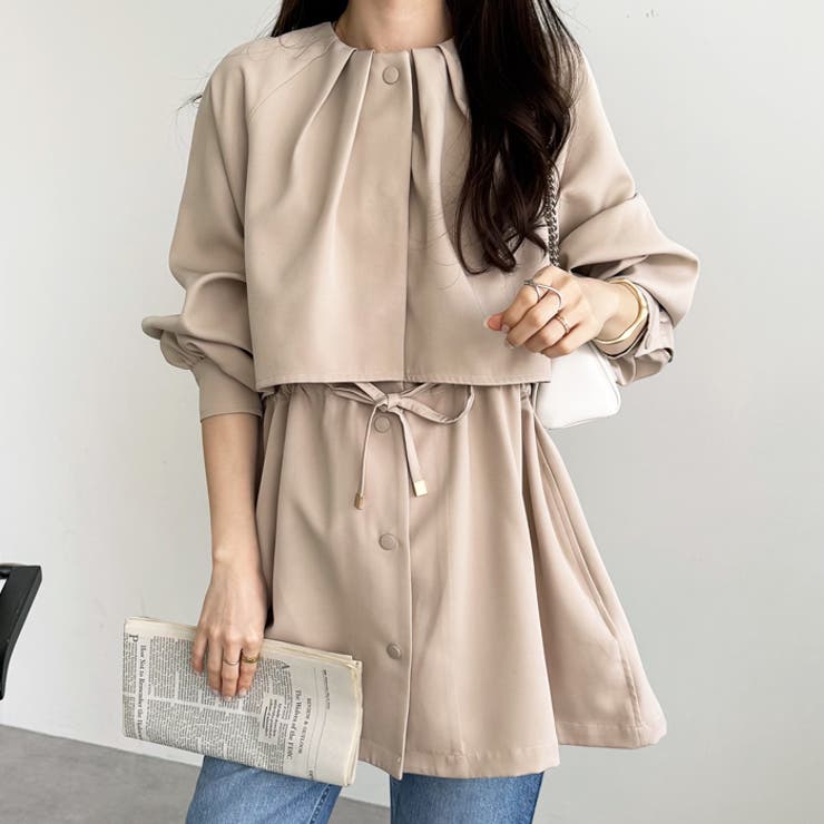 ケープデザインミドル丈トレンチコート | GeeRA | 詳細画像16 