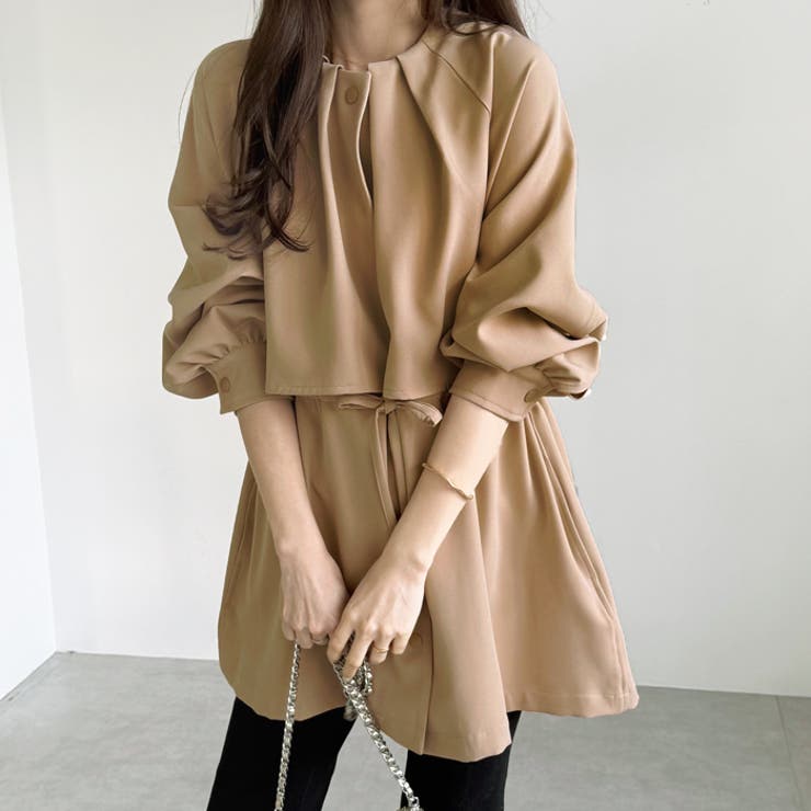 ケープデザインミドル丈トレンチコート | GeeRA | 詳細画像27 