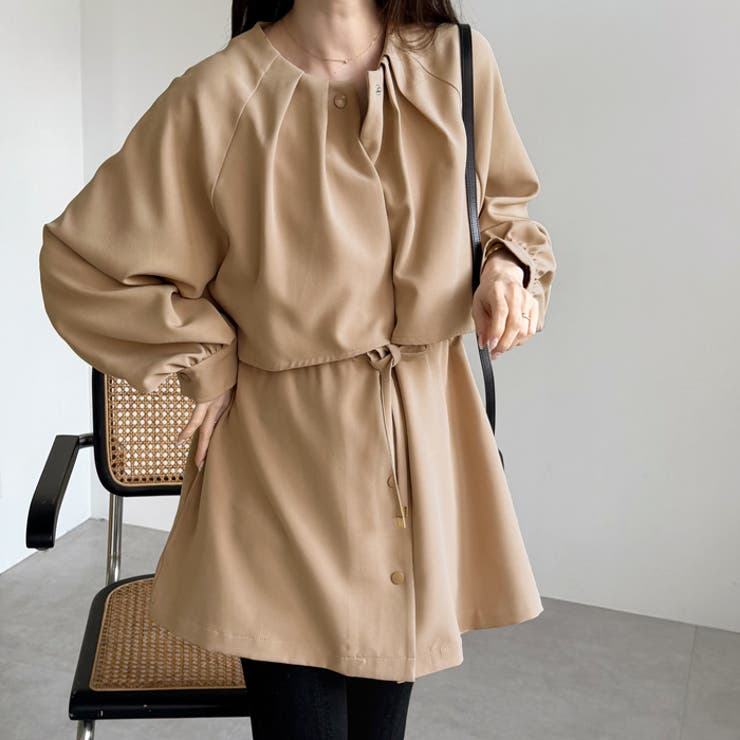 ケープデザインミドル丈トレンチコート | GeeRA | 詳細画像28 