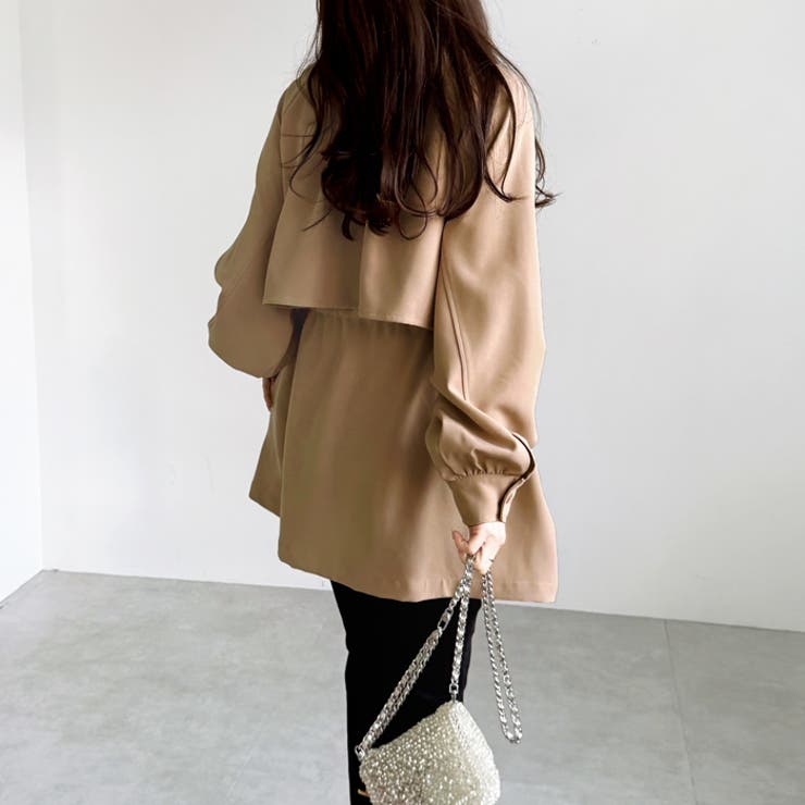 ケープデザインミドル丈トレンチコート | GeeRA | 詳細画像29 