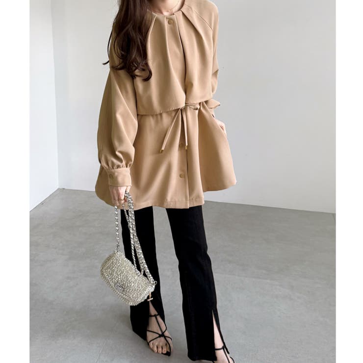 ケープデザインミドル丈トレンチコート | GeeRA | 詳細画像30 