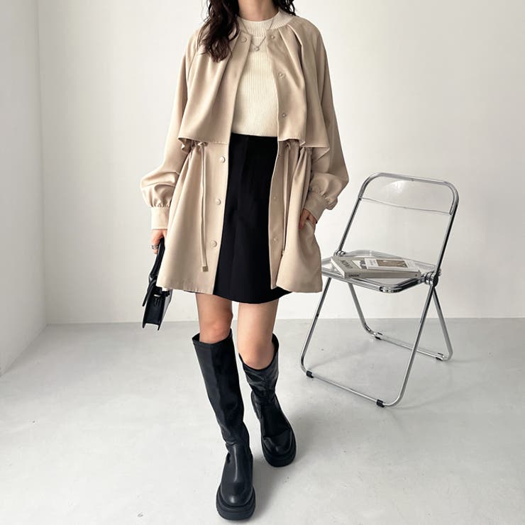 ケープデザインミドル丈トレンチコート | GeeRA | 詳細画像8 