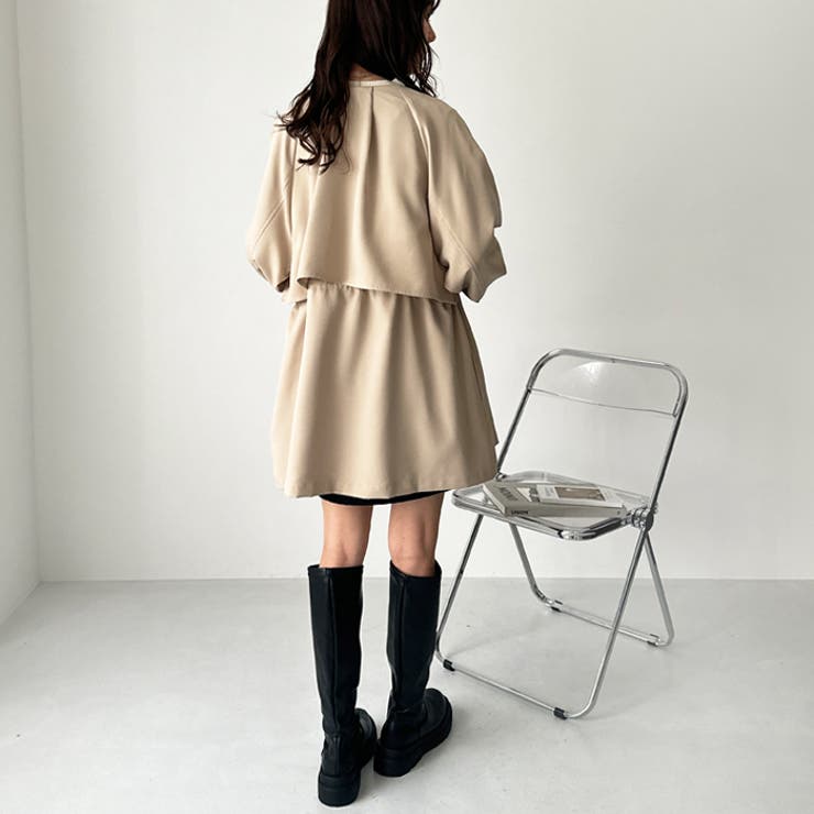 ケープデザインミドル丈トレンチコート | GeeRA | 詳細画像9 