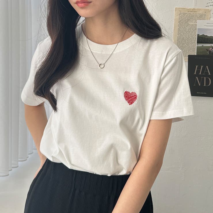 綿１００％アソートワンポイント刺しゅう半袖Ｔシャツ | GeeRA | 詳細画像3 