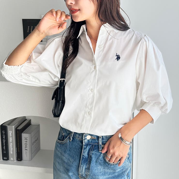 【Ｕ．Ｓ． ＰＯＬＯ ＡＳＳＮ．】ボリューム袖シャツブラウス | GeeRA | 詳細画像3 