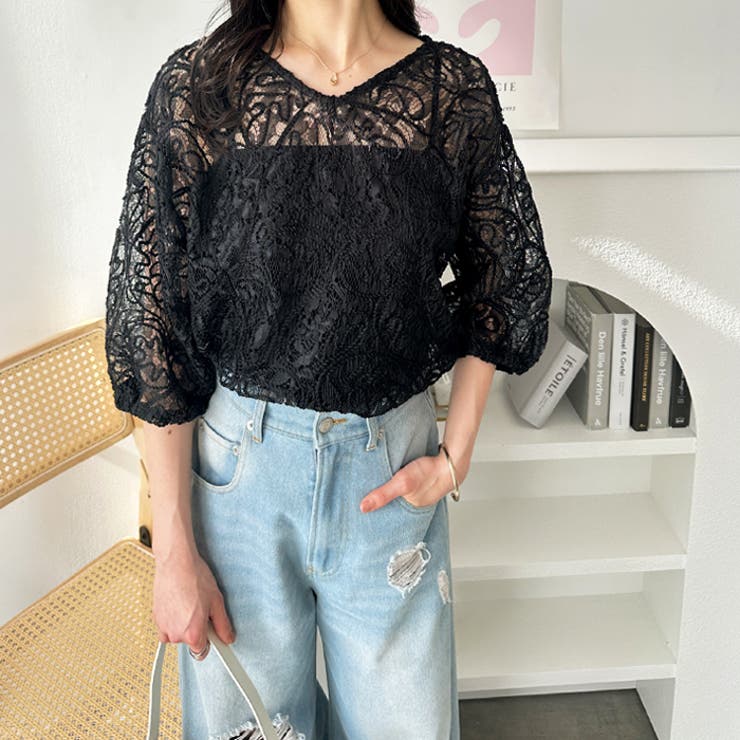 前後２ＷＡＹコードシアーレースプルオーバー | GeeRA | 詳細画像7 