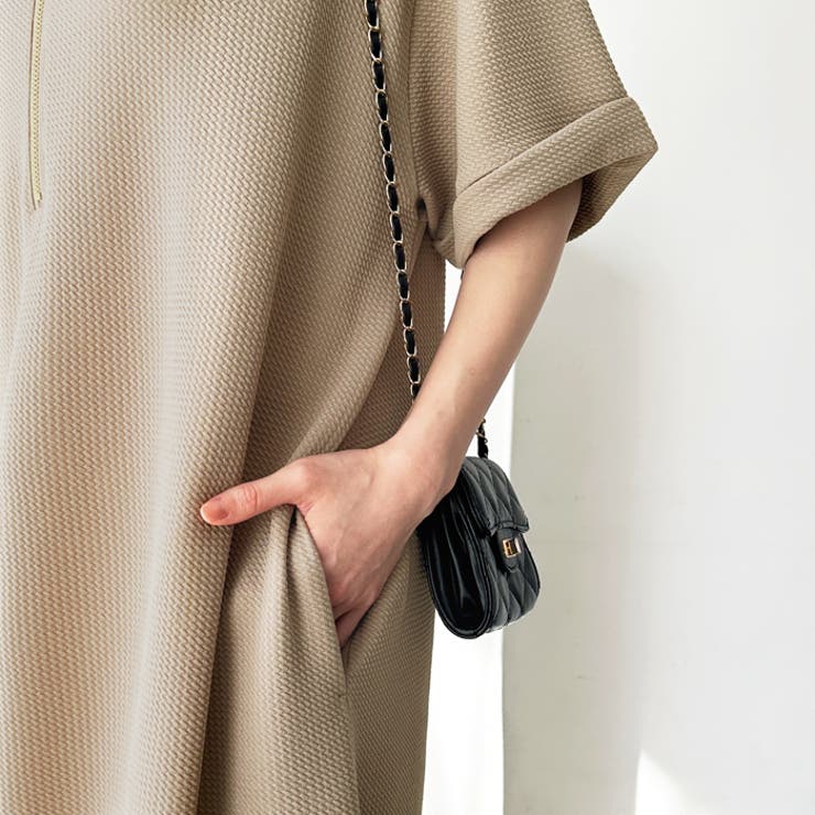 前後２ＷＡＹハーフジップ半袖Ｔシャツワンピース | GeeRA | 詳細画像20 