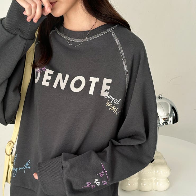 チャコール | 【FIRST MOOD】ミックスロゴスウェット | GeeRA