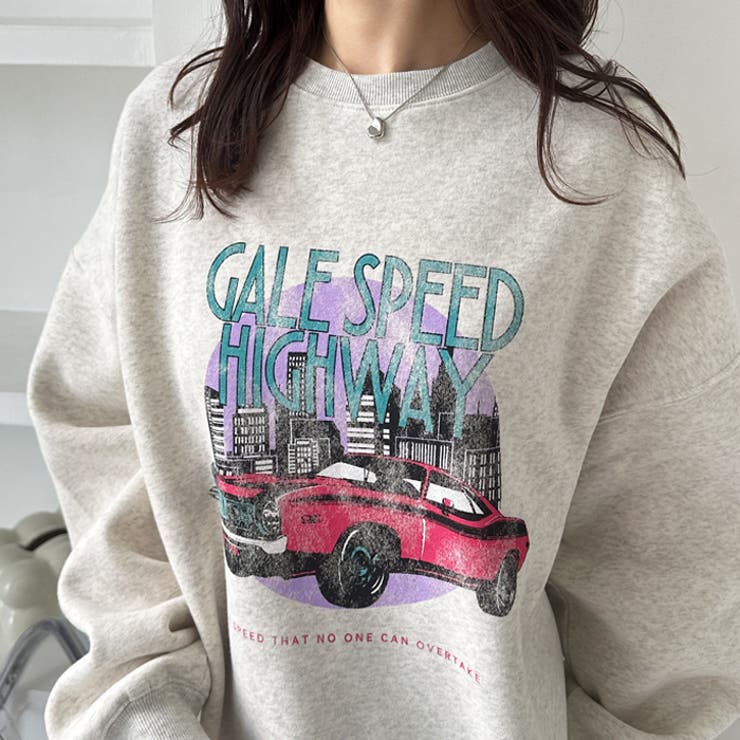 【FIRST MOOD】グラフィックヴィンテージ風裏起毛スウェット | GeeRA | 詳細画像10 