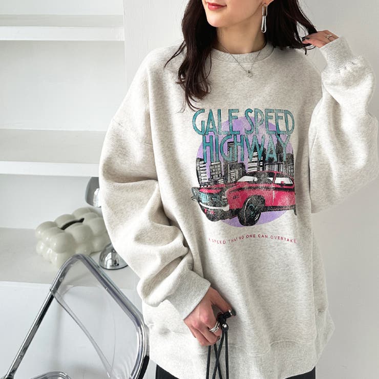 【FIRST MOOD】グラフィックヴィンテージ風裏起毛スウェット | GeeRA | 詳細画像6 