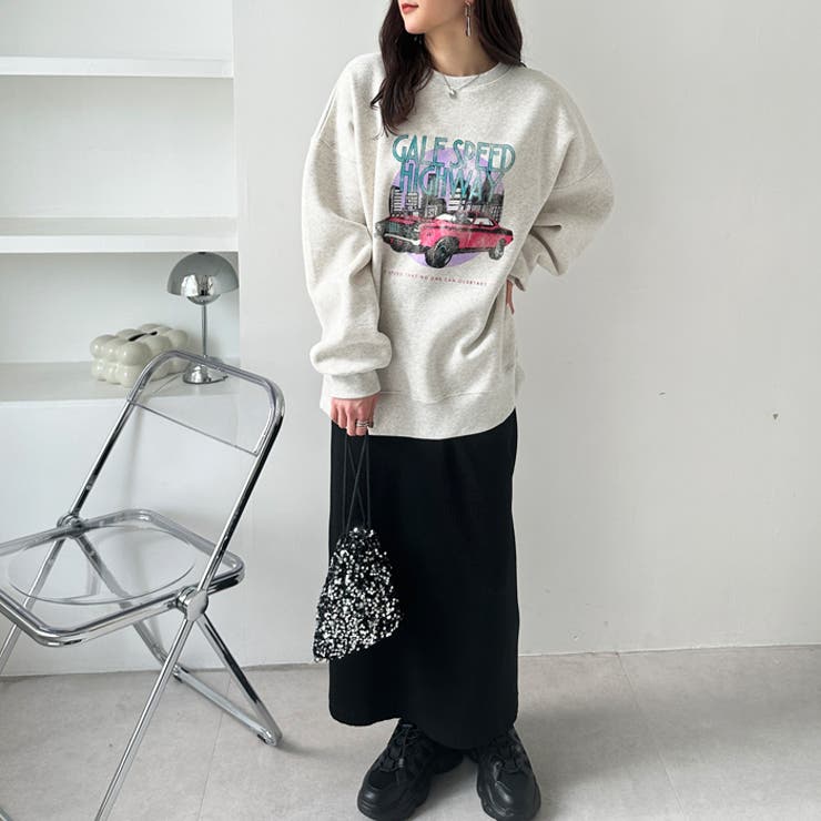 【FIRST MOOD】グラフィックヴィンテージ風裏起毛スウェット | GeeRA | 詳細画像8 