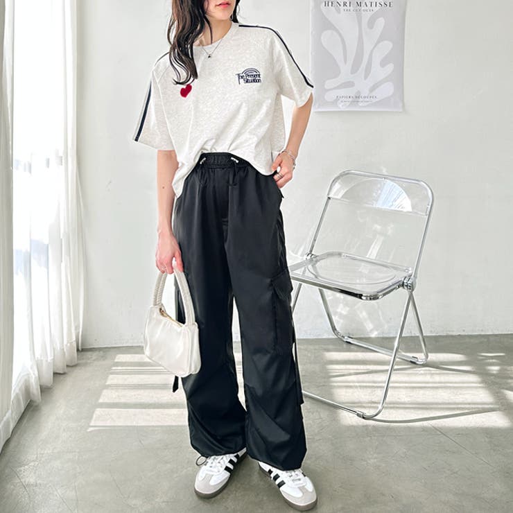 【FIRST MOOD】ハート刺しゅうラインＴシャツ | GeeRA | 詳細画像5 