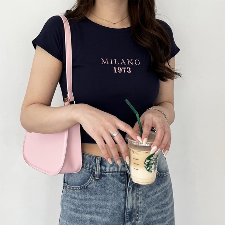 【nelliy.】刺しゅうロゴコンパクトＴシャツ | GeeRA | 詳細画像10 