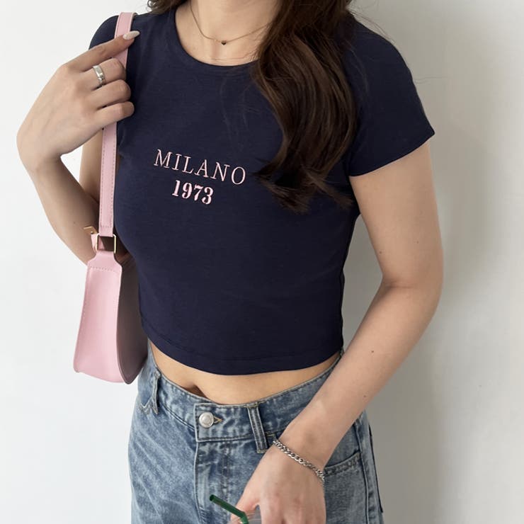 【nelliy.】刺しゅうロゴコンパクトＴシャツ | GeeRA | 詳細画像11 