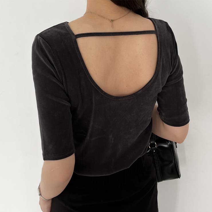 【nelliy.】ベロアバックオープンカットソー | GeeRA | 詳細画像26 