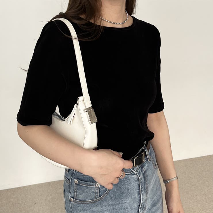 alors parisバックオープンクロップドリボンカットソー alors パリバックオープンクロップドリボンカットソー