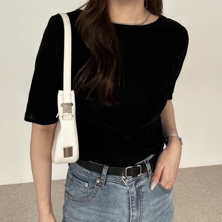 alors parisバックオープンクロップドリボンカットソー