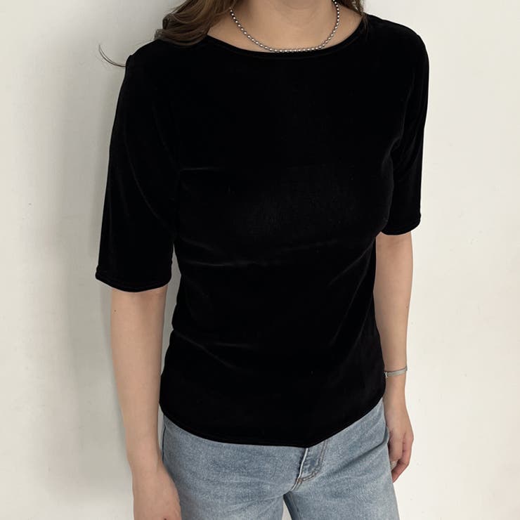 【nelliy.】ベロアバックオープンカットソー | GeeRA | 詳細画像8 