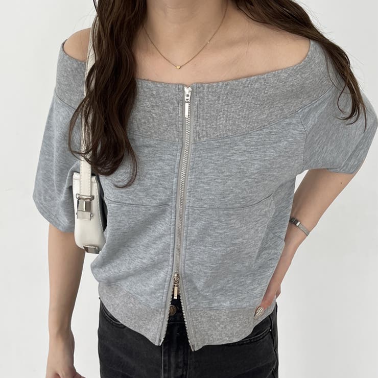 【nelliy.】ＺＩＰオフショルカットソー | GeeRA | 詳細画像12 