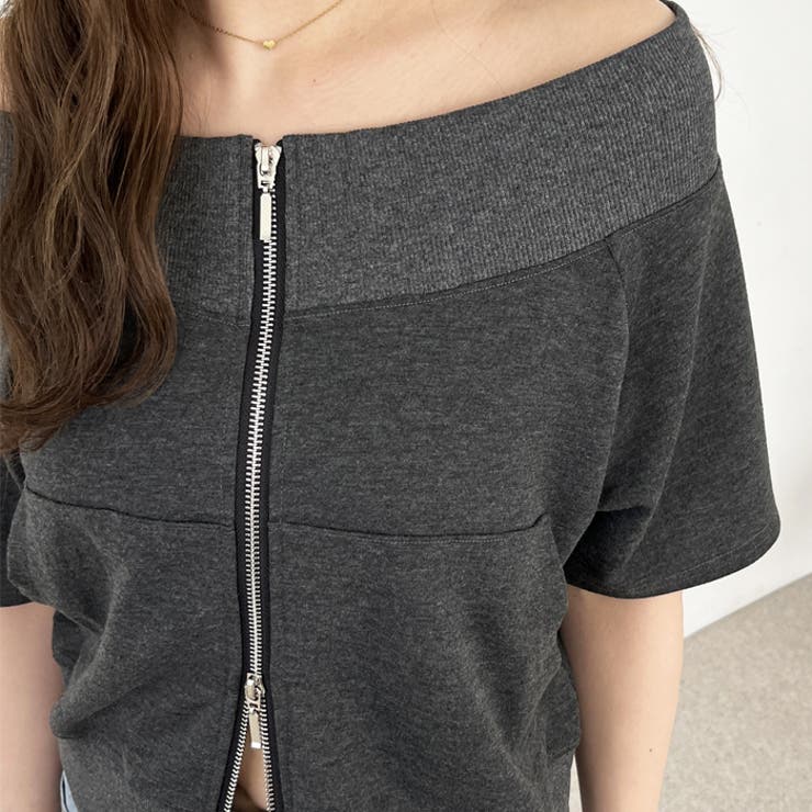 【nelliy.】ＺＩＰオフショルカットソー | GeeRA | 詳細画像6 