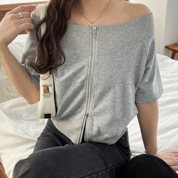 【nelliy.】ＺＩＰオフショルカットソー | GeeRA | 詳細画像8 