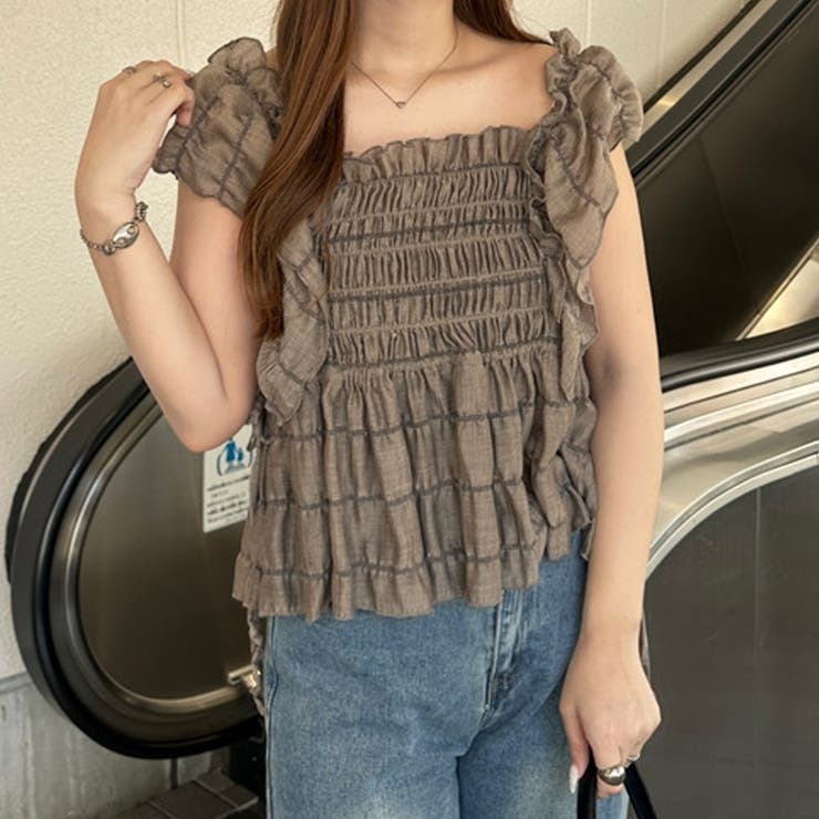 【nelliy.】フリルシャーリングブラウス | GeeRA | 詳細画像37 