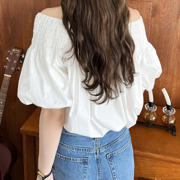 【nelliy.】ドロストオフショルブラウス | GeeRA | 詳細画像10 