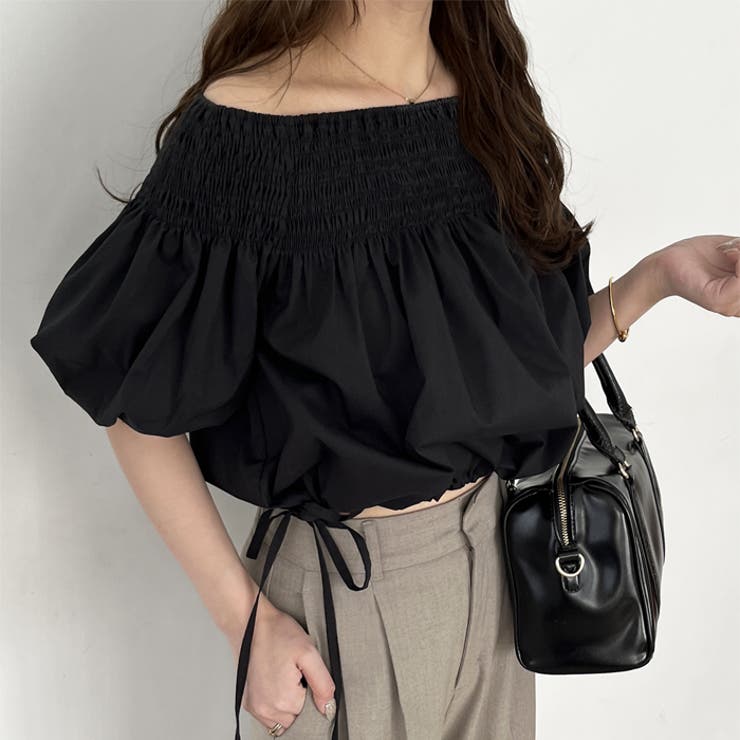 【nelliy.】ドロストオフショルブラウス | GeeRA | 詳細画像16 