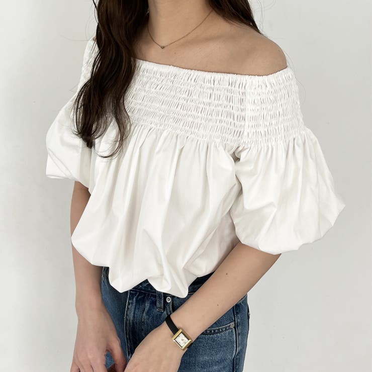 【nelliy.】ドロストオフショルブラウス | GeeRA | 詳細画像2 