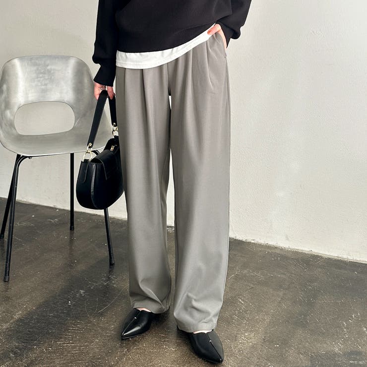 オンオフ着られる！カーブパンツ[品番：GERW0010951]｜GeeRA（ジーラ