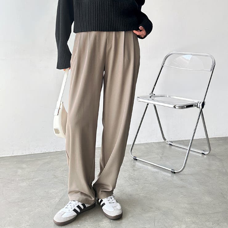 モカベージュ | オンオフ着られる！カーブパンツ | GeeRA