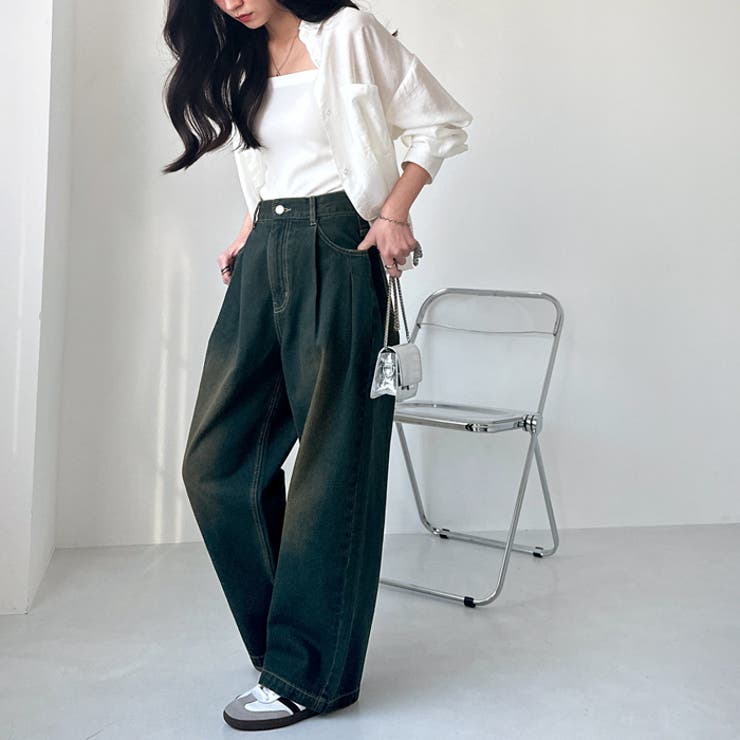 ダブルタックワイドデニムパンツ | GeeRA | 詳細画像8 